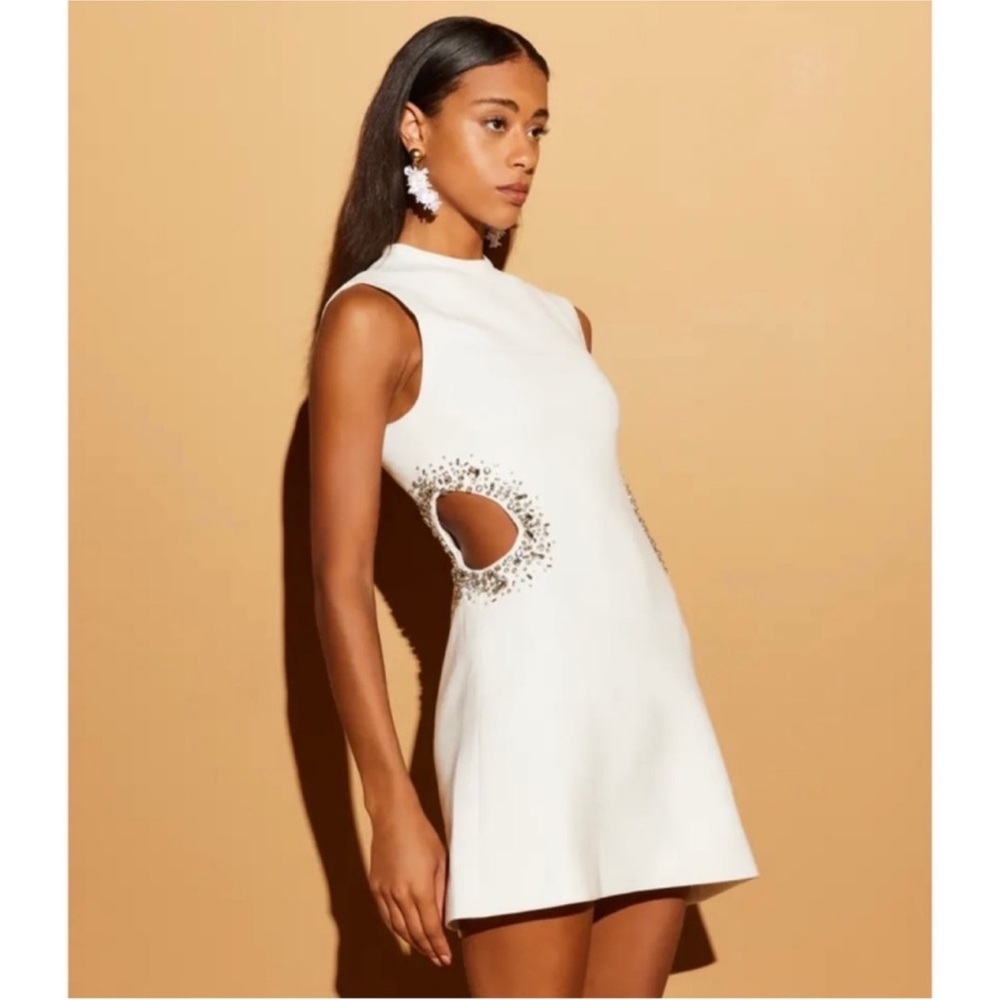 A.L.C. White Mini Dress with Cutout Detail